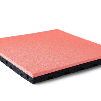 Плитка цветная резиновая 500*500*40 RAL 3015 PRR3015/40 светло-розовый 3015 - Сolortile - производство ударопоглащающих резиновых покрытий и резиновой крошки