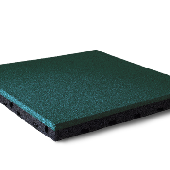 Плитка цветная резиновая 500*500*40 RAL 5001 PRR5001/40 зелено-синий 5001 - Сolortile - производство ударопоглащающих резиновых покрытий и резиновой крошки