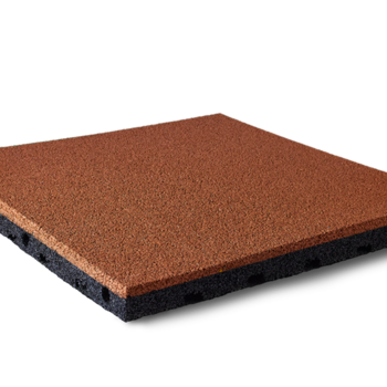 Плитка цветная резиновая 500*500*40 RAL 8023 PRR8023/40 оранжево-коричневый 8023 - Сolortile - производство ударопоглащающих резиновых покрытий и резиновой крошки