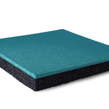 Плитка цветная резиновая 500*500*60 RAL 5015 PRR5015/60 небесно-синий 5015 - Сolortile - производство ударопоглащающих резиновых покрытий и резиновой крошки